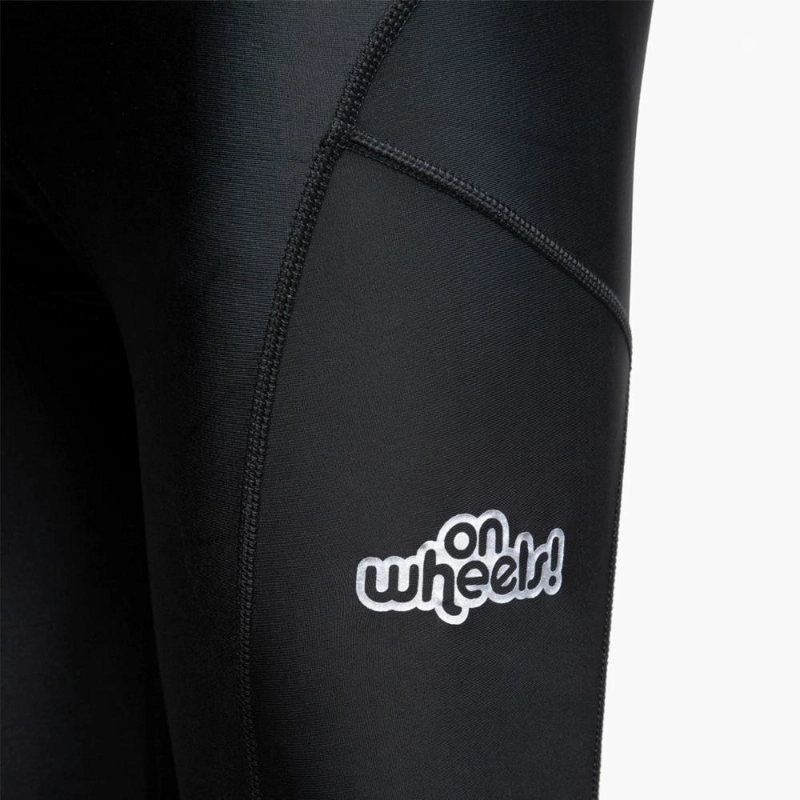 CALZA CICLISTA HOMBRE ON WHEELS NEGRO LARGA NUEVA ORIGINAL ONWHEELS - 5