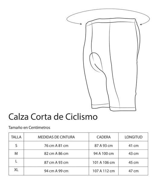 CALZA CICLISTA HOMBRE ON WHEELS NEGRO CORTA NUEVA ORIGINAL ONWHEELS - 5