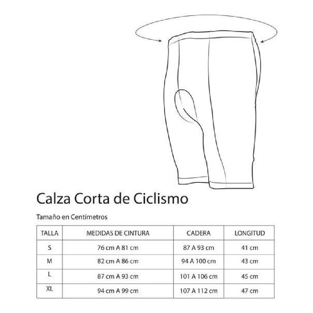 CALZA CICLISTA HOMBRE ON WHEELS NEGRO CORTA NUEVA ORIGINAL ONWHEELS - 5