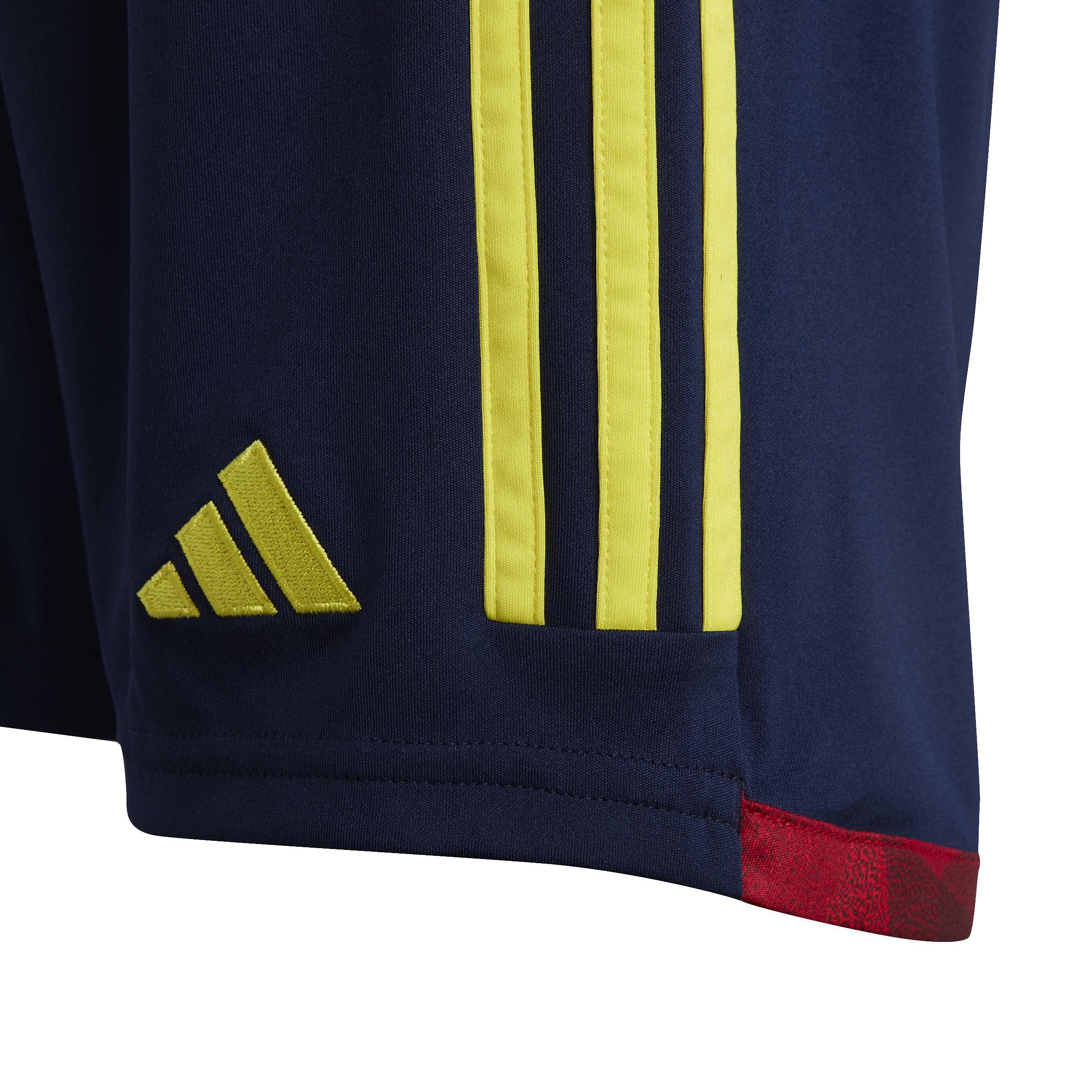 SHORT NIÑO ADIDAS AZUL COLOMBIA 2022 2023 TITULAR ORIGINAL - 2