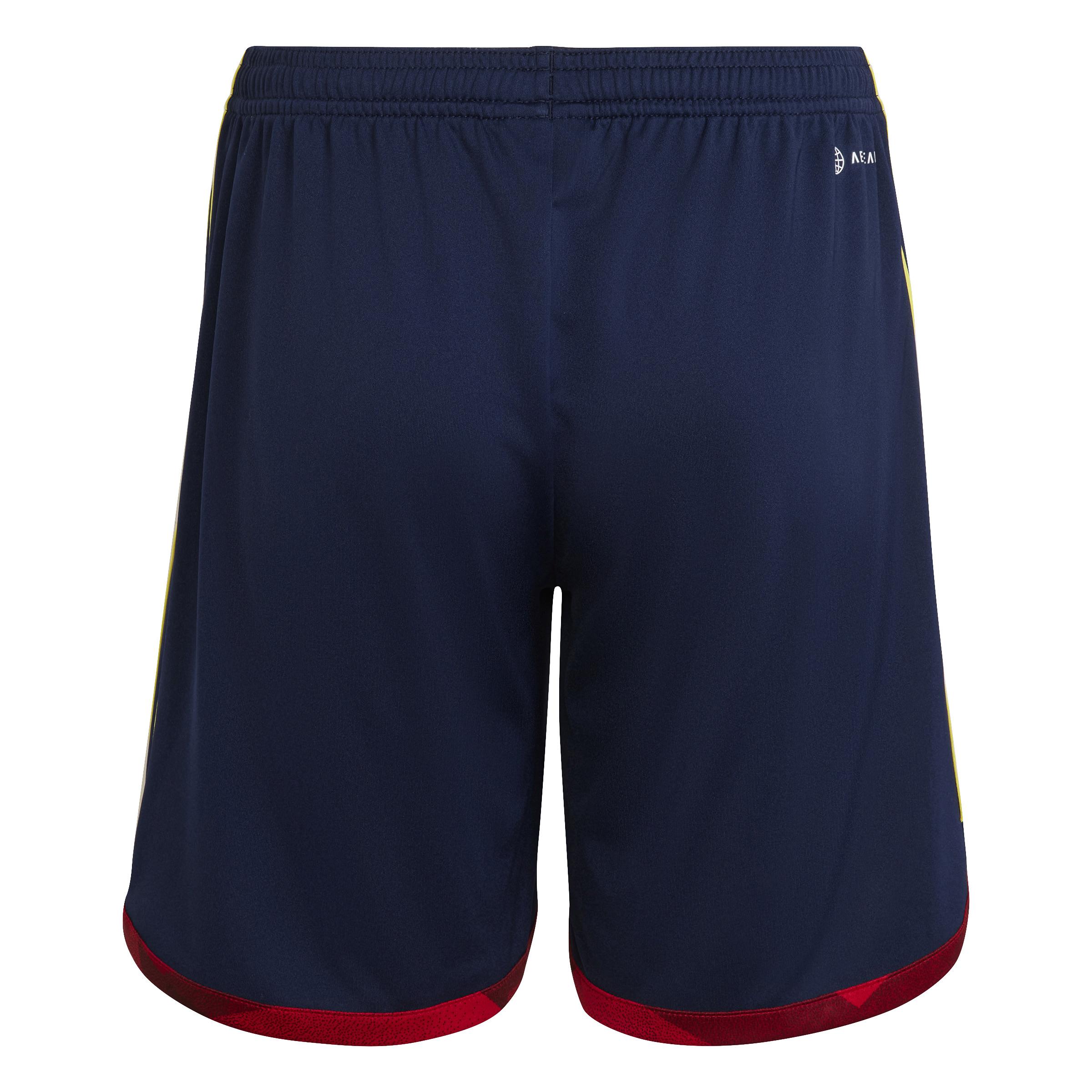 SHORT NIÑO ADIDAS AZUL COLOMBIA 2022 2023 TITULAR ORIGINAL - 4