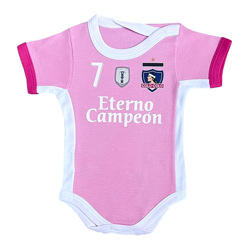 BODY BEBE  COLO COLO 2023 ROSADO N°7 OFICIAL MANGA CORTA - 1