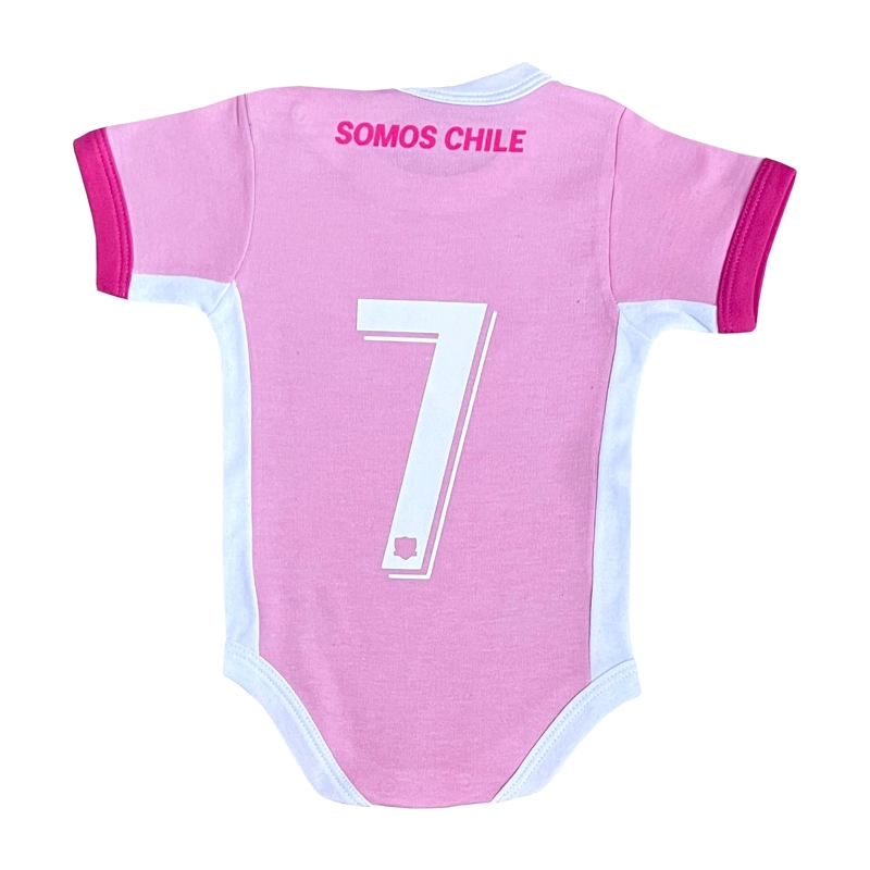 BODY BEBE  COLO COLO 2023 ROSADO N°7 OFICIAL MANGA CORTA - 2