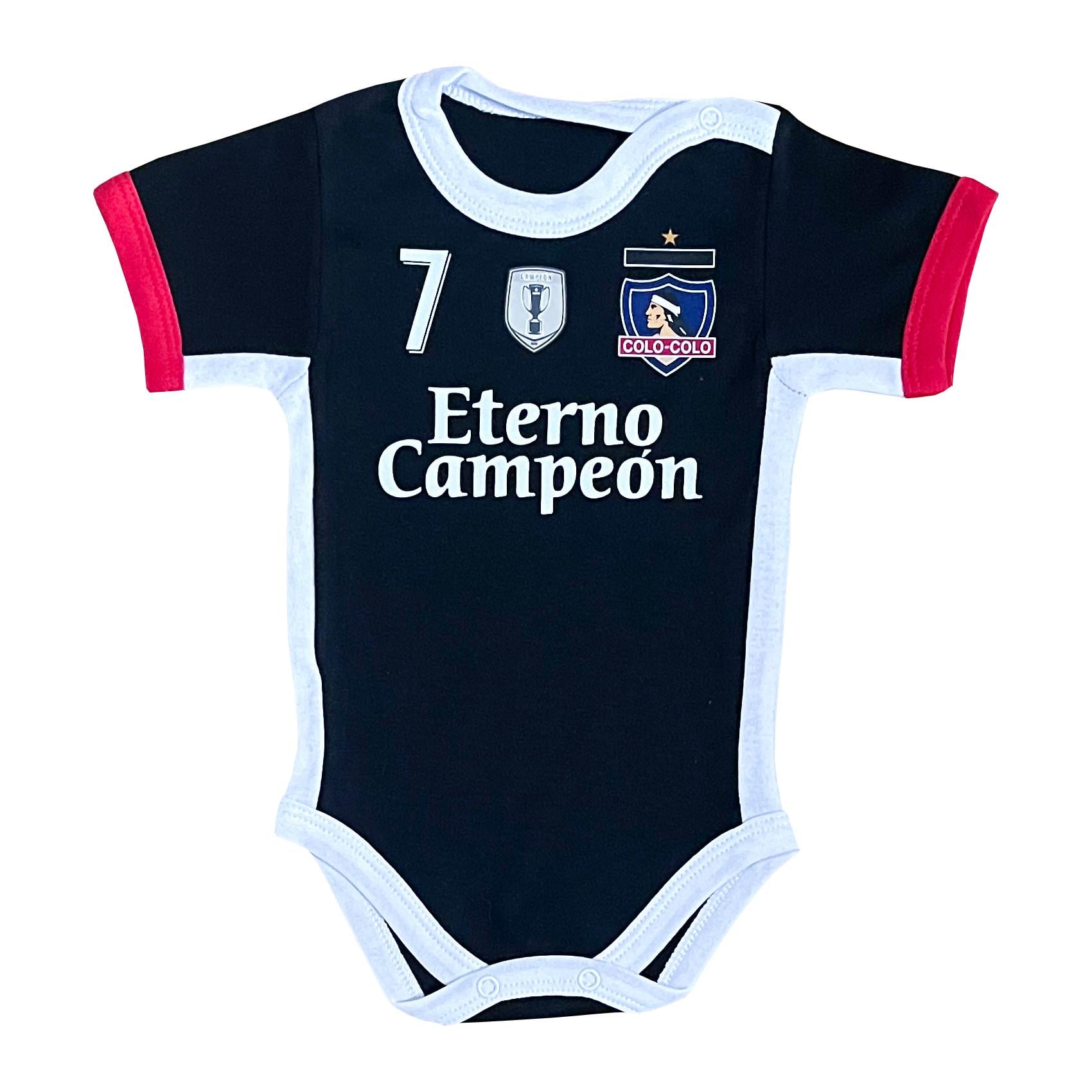 BODY BEBÉ COLO COLO 2023 NEGRO N°7 OFICIAL MANGA CORTA - 1