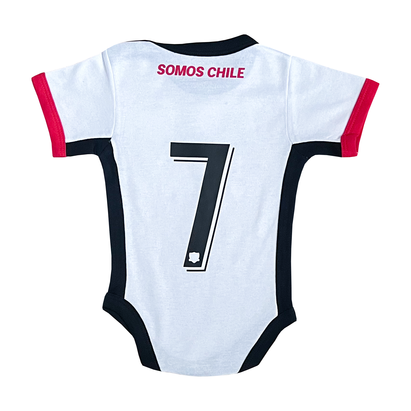 BODY BEBÉ COLO COLO 2023 BLANCO N°7 OFICIAL MANGA CORTA - 2