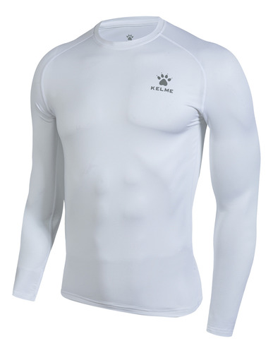 POLERA PRIMERA CAPA MANGA LARGA COLOR NUEVA & ORIGINAL KELME - BLANCO - M - 1