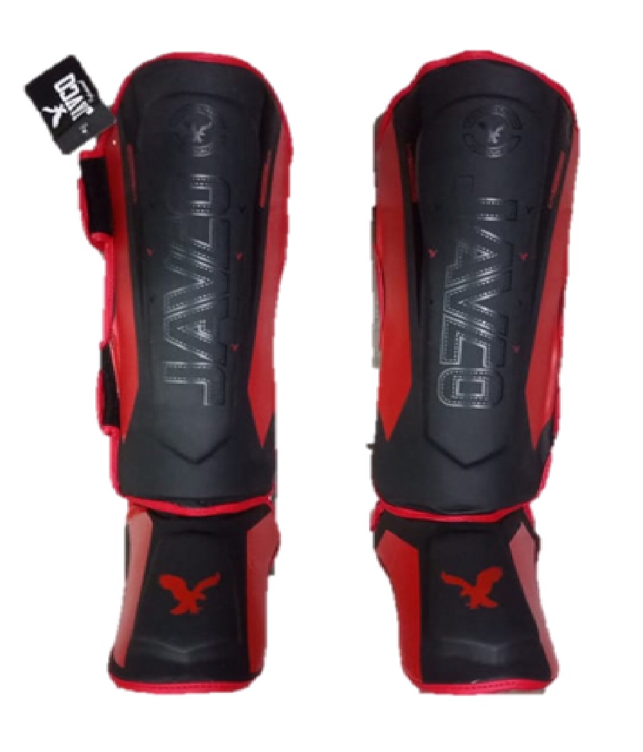 CANILLERA KICKBOXING ELITE NEGRO ROJO JAVCO - 1
