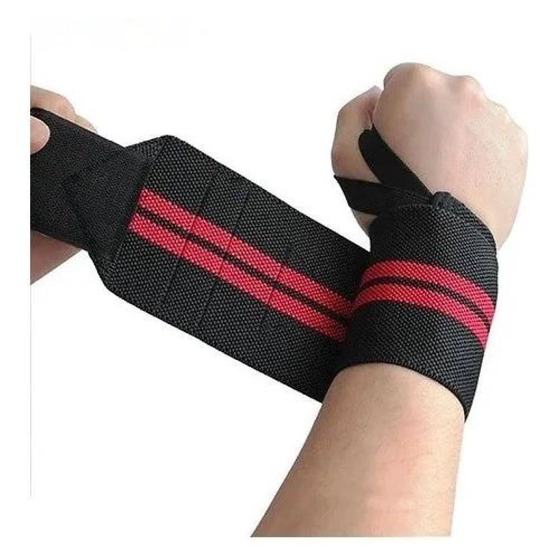 PAR MUÑEQUERAS CROSSBAND NUEVA ORIGINAL JAVCO ROJO - 1