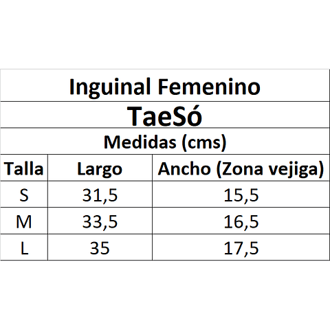 PROTECTOR GENITAL ARTES MARCIALES FEMENINO BLANCO TAESO - 5