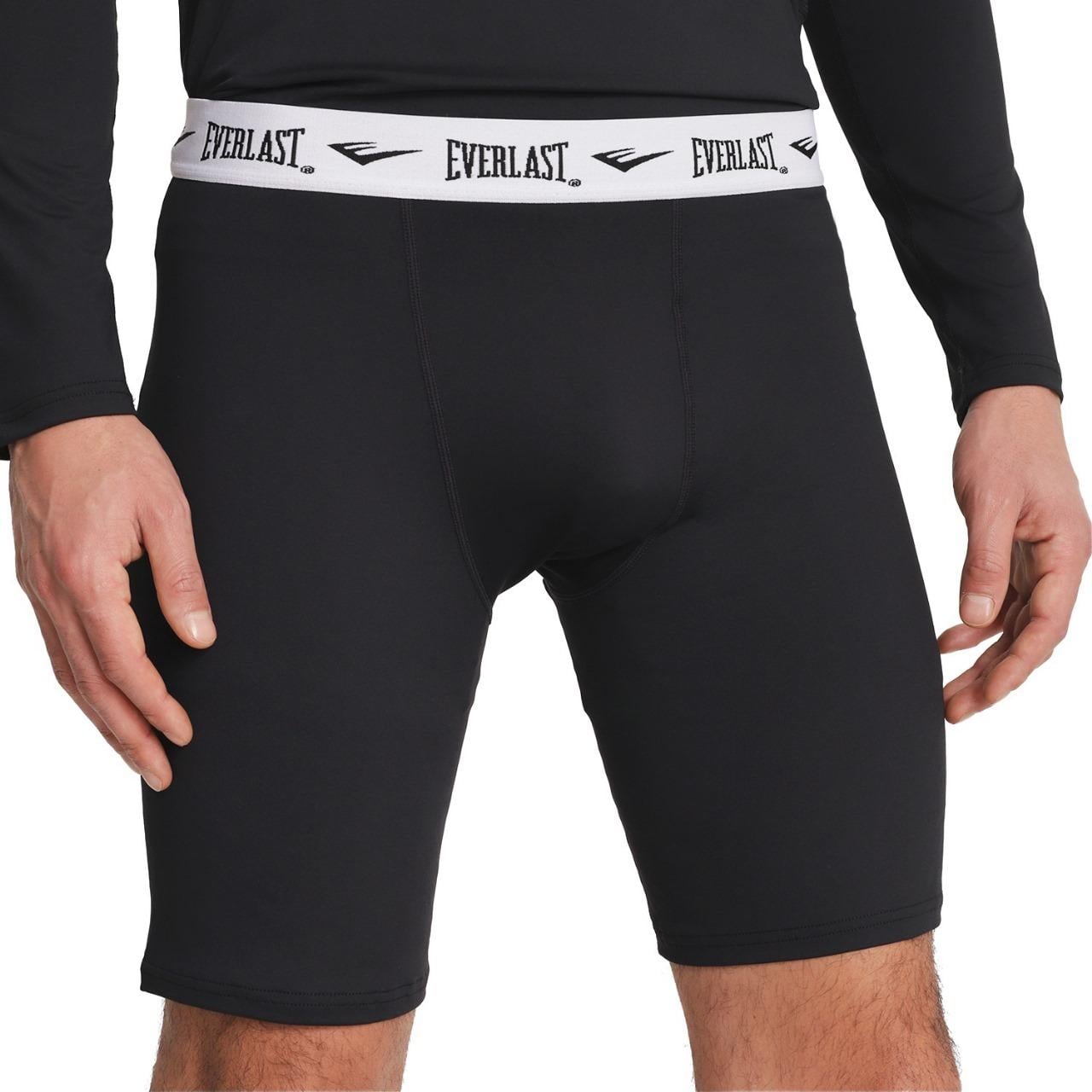 CALZA CORTA UNISEX EVERLAST NEGRO COMPRESS-X PRIMERA CAPA - 1