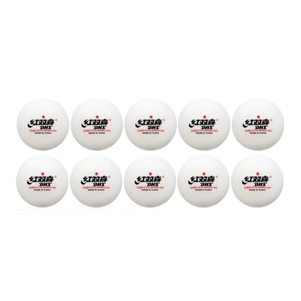 SET 10 PELOTAS PING PONG D40 ABS 1 ESTRELLA NUEVA DHS - 2