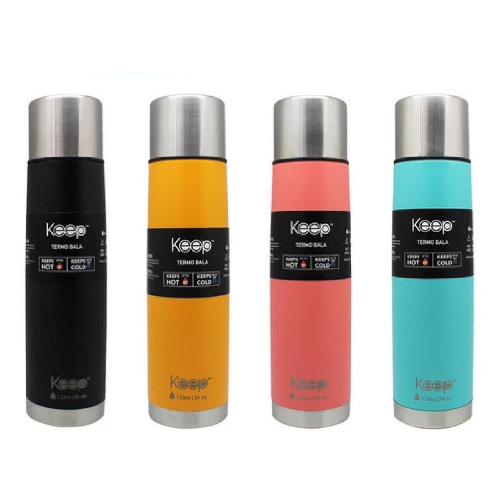 TERMO BALA 1 LT RUBBER NUEVO & ORIGINAL KEEP - 2
