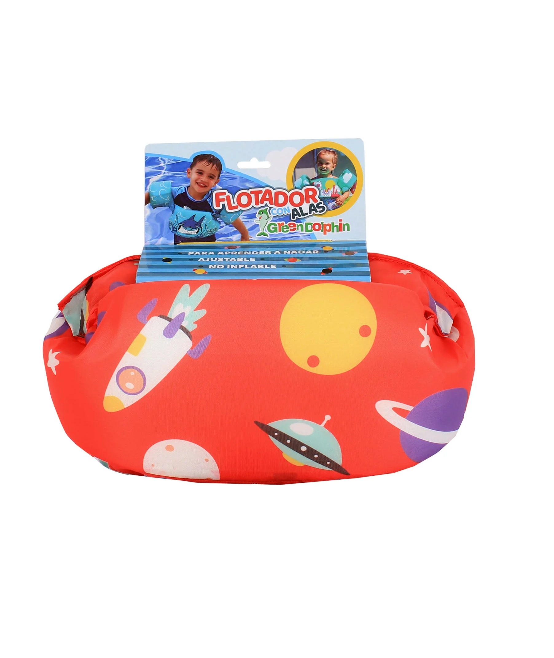FLOTADOR ALITAS INFANTIL NUEVO GREEN DOLPHIN - ROSA - 1