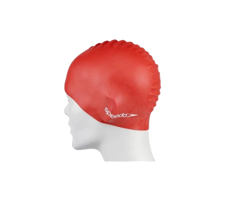 GORRA NATACION SILICONA PLAIN FLAT JUNIOR SPEEDO - BLANCO - TAMAÑO UNICO - 2