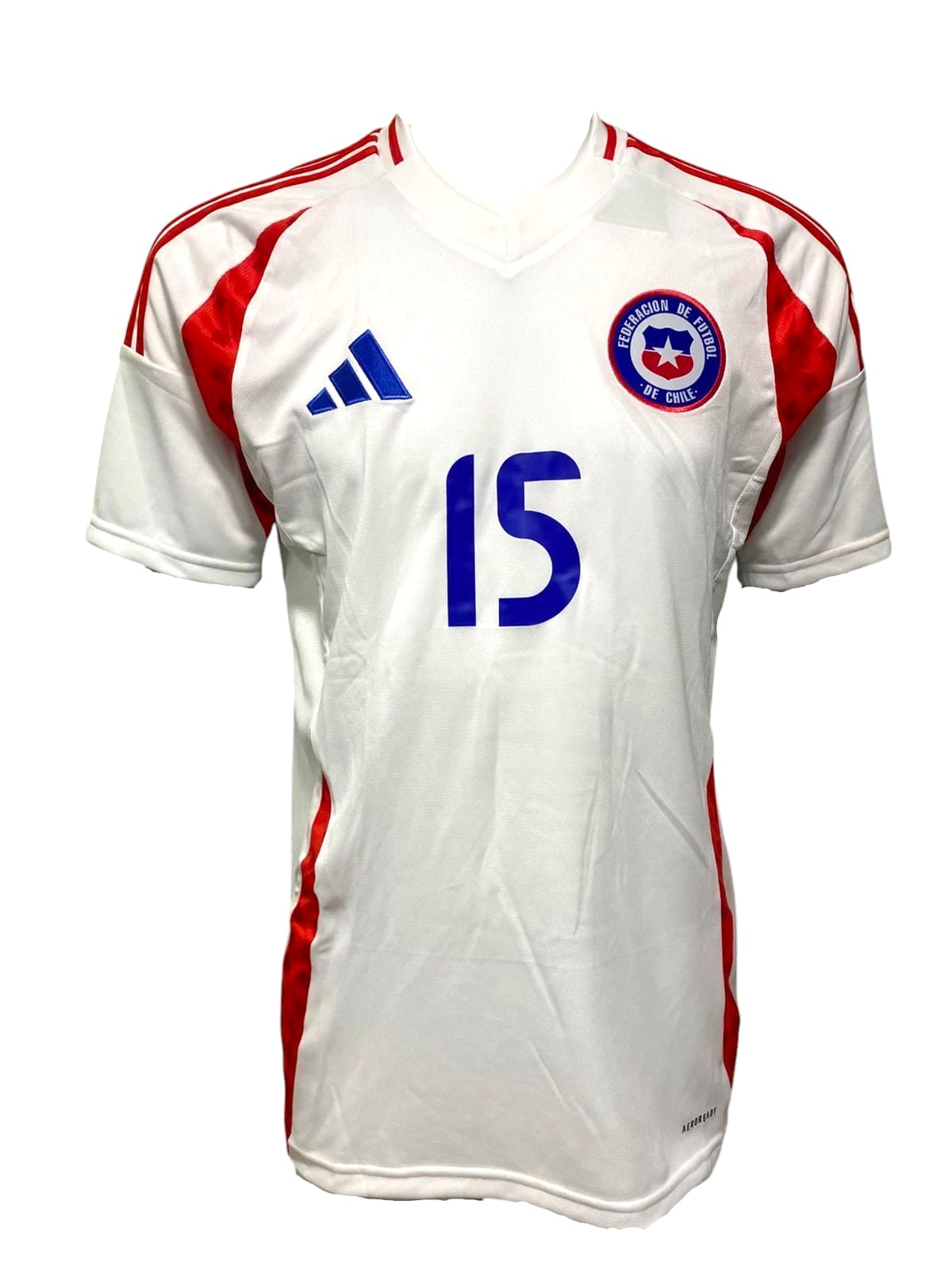 CAMISETA CHILE 2024 2025 VISITA N15 VALDÉS UTILERÍA ADIDAS - 1