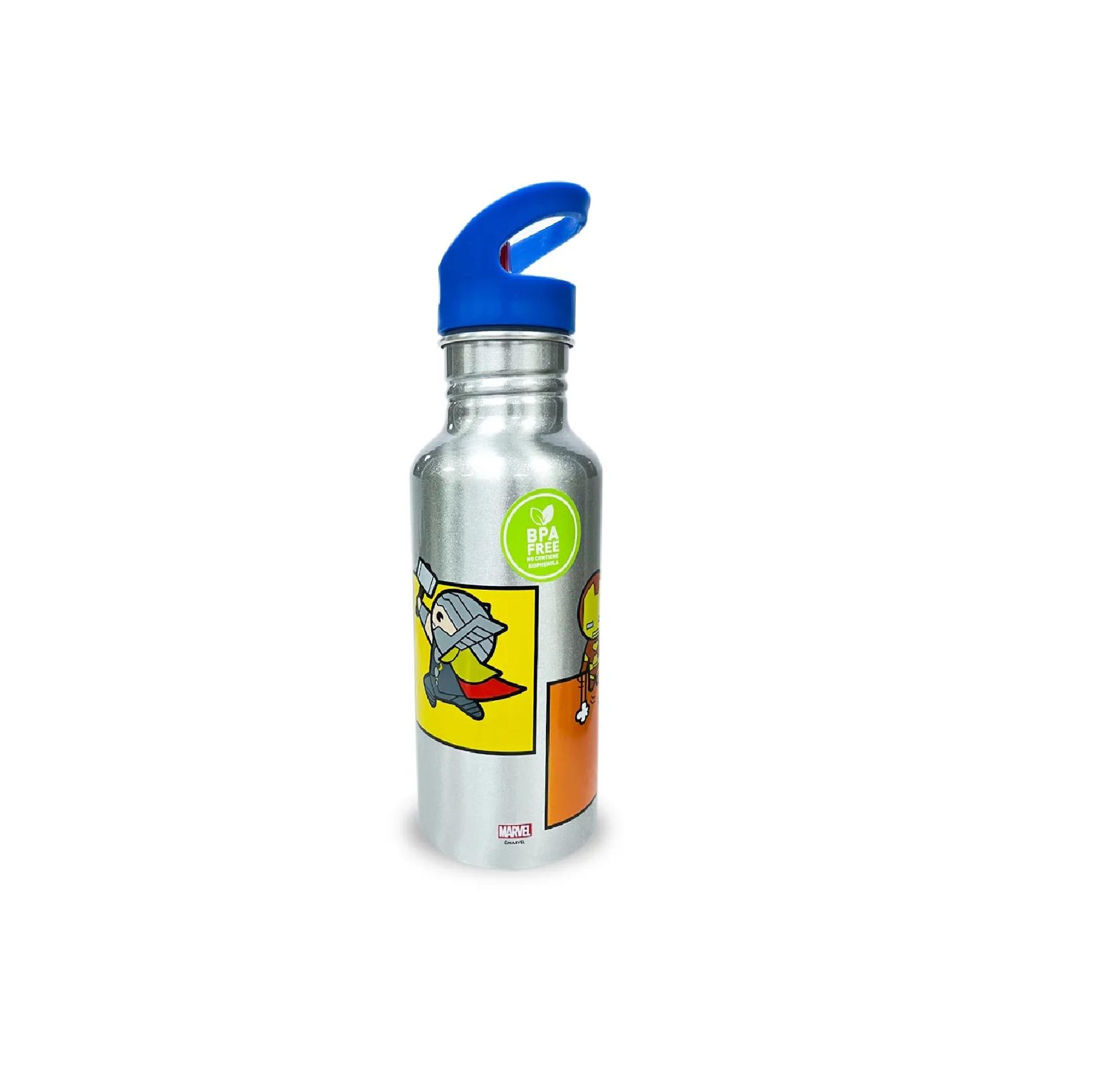 BOTELLA METALICA 600ML KAWAII MARVEL KEEP - PLATEADO - TAMAÑO UNICO - 3