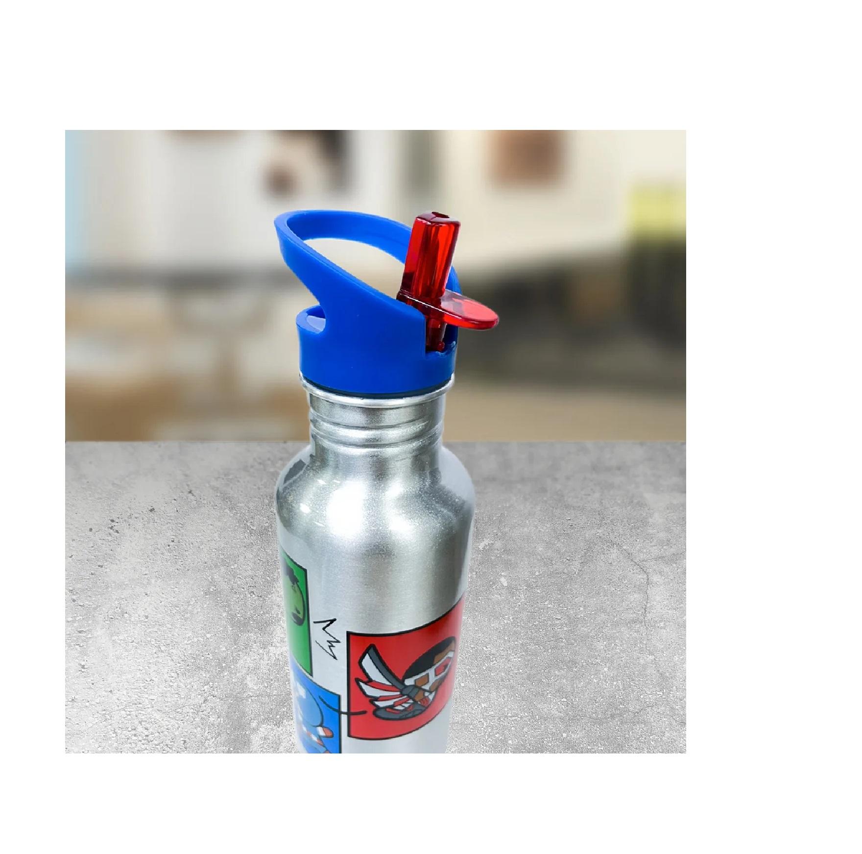 BOTELLA METALICA 600ML KAWAII MARVEL KEEP - PLATEADO - TAMAÑO UNICO - 4