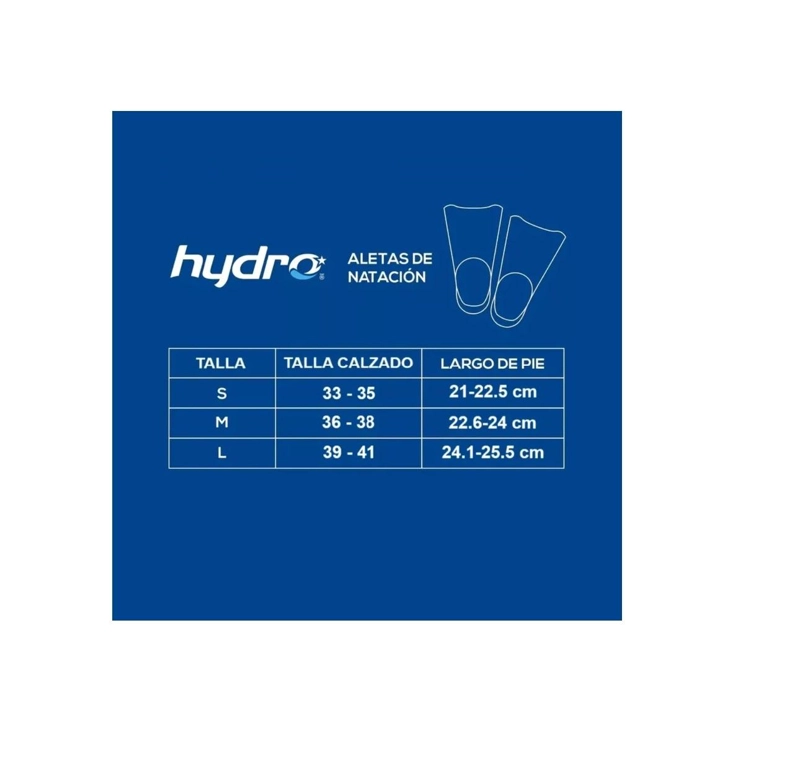ALETA NATACION ENTRENAMIENTO SILICONA HYDRO - NEGRO - S - 4