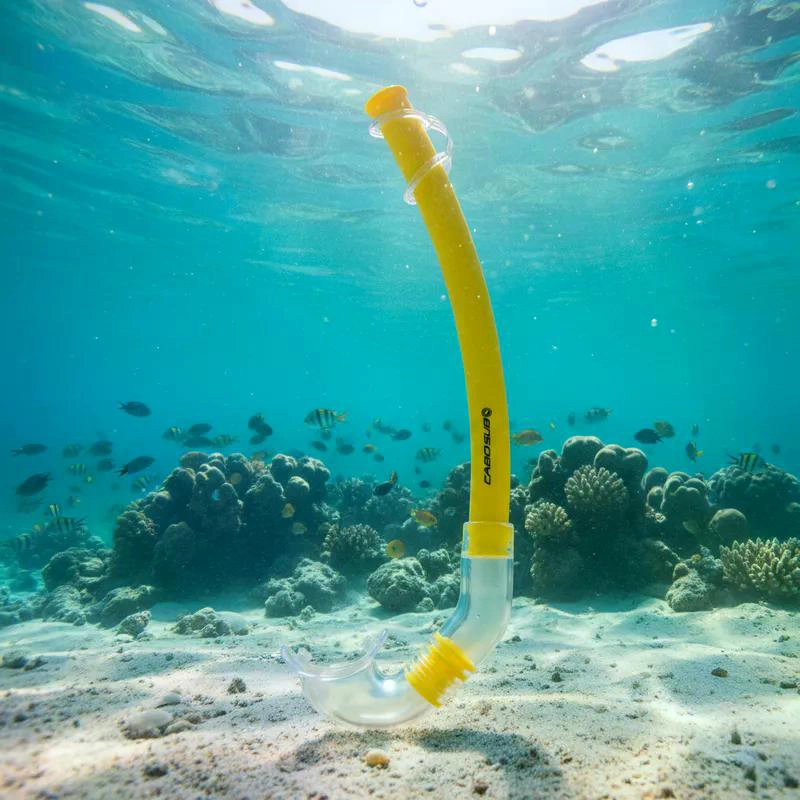 SNORKEL PVC BASICO COLORES CABOSUB - NEGRO - TAMAÑO UNICO - 3