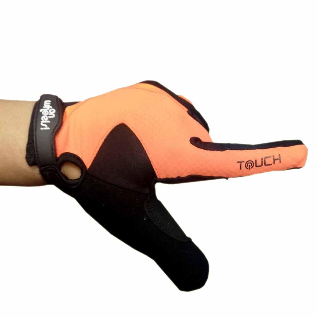 GUANTES DE CICLISMO LARGOS TOUCH ON WHEELS NUEVOS - 5