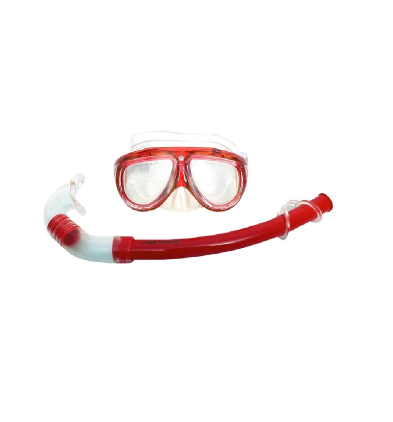 SET COMBO FULL SNORKEL + MASCARA COLORES CABOSUB - NARANJA - TAMAÑO UNICO - 1
