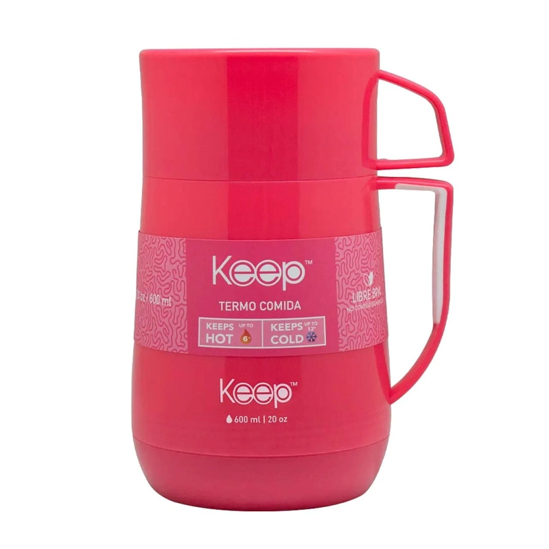 TERMO COMIDA PP 600ML COLORES KEEP - TURQUESA - TAMAÑO UNICO - 1
