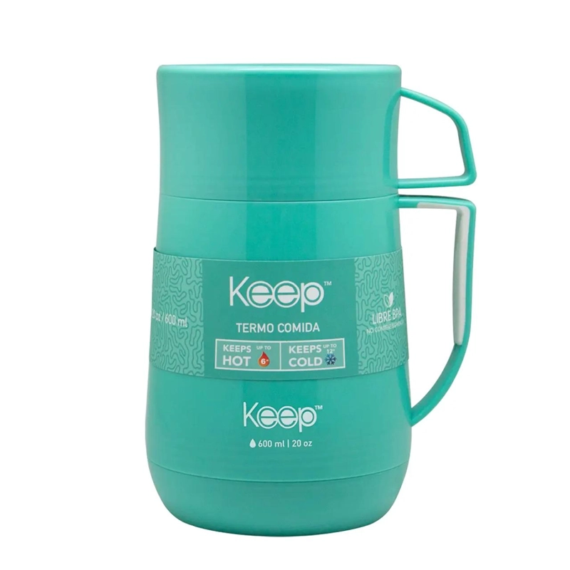 TERMO COMIDA PP 600ML COLORES KEEP - TURQUESA - TAMAÑO UNICO - 3