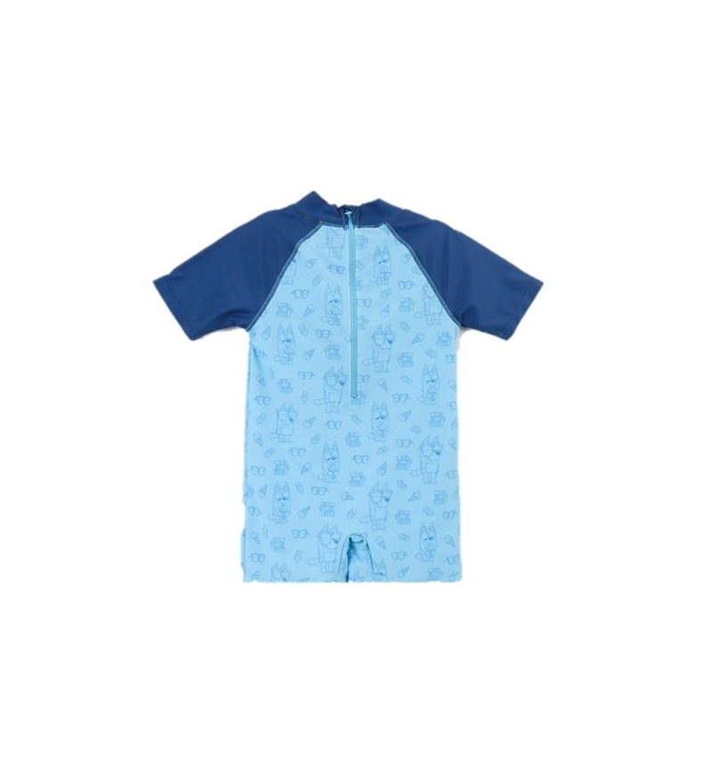 TRAJE BAÑO BODY INFANTIL BLUEY DISEÑOS THE BRANDS - CELESTE - 3 - 2