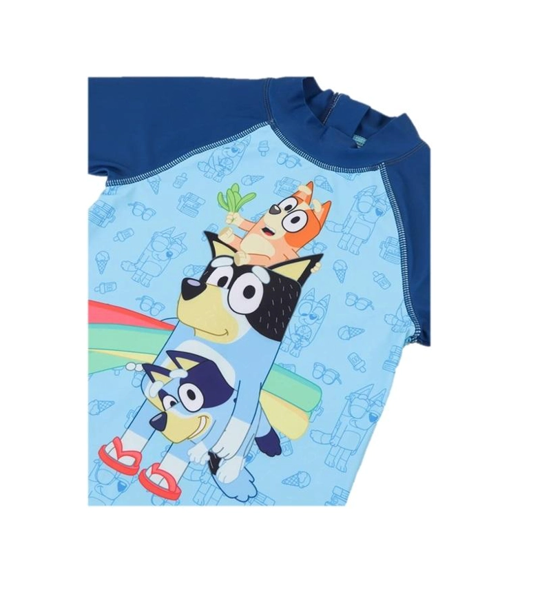 TRAJE BAÑO BODY INFANTIL BLUEY DISEÑOS THE BRANDS - CELESTE - 3 - 3