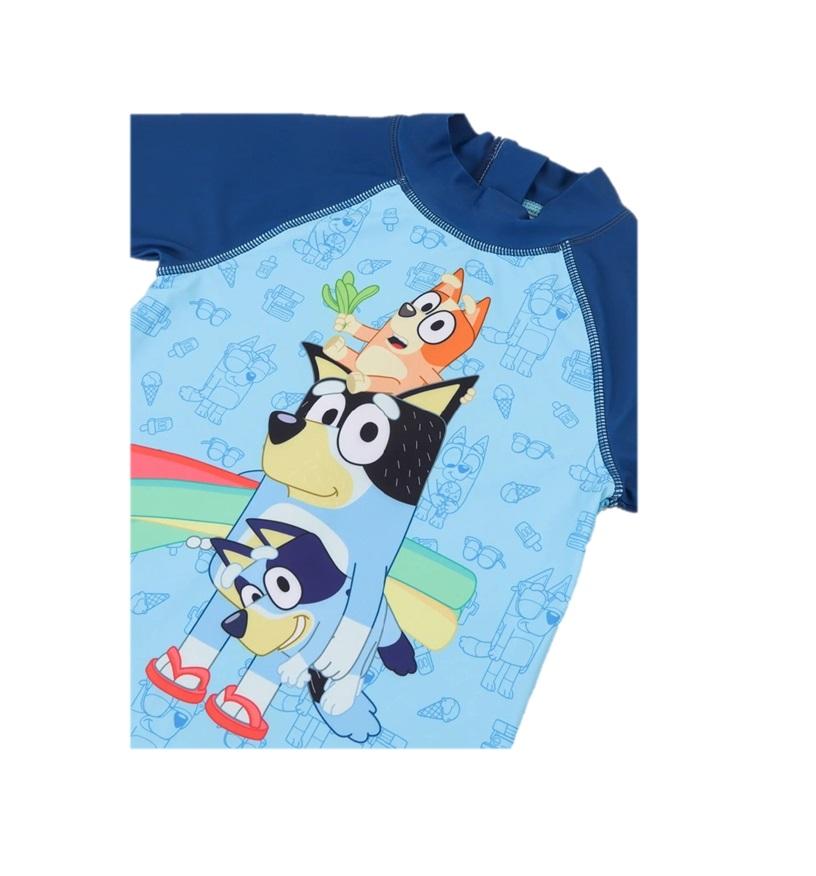TRAJE BAÑO BODY INFANTIL BLUEY DISEÑOS THE BRANDS - CELESTE - 3 - 3