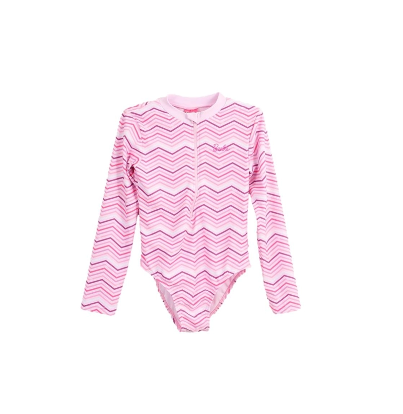 TRAJE BAÑO BODY INFANTIL MANGA LARGA BARBIE THE BRANDS - ROSADO - 10 - 1