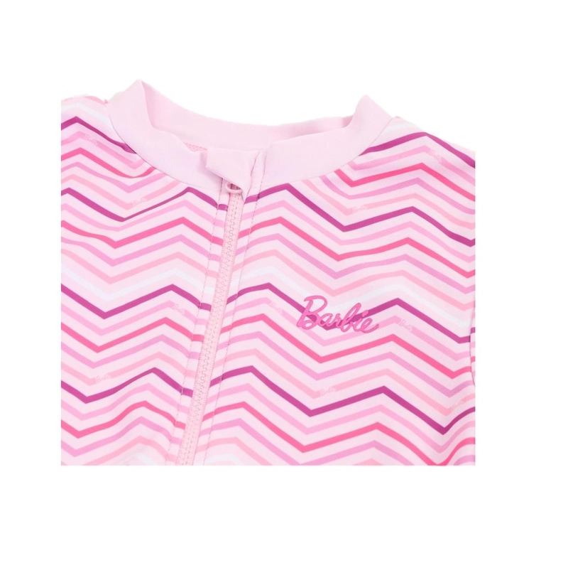 TRAJE BAÑO BODY INFANTIL MANGA LARGA BARBIE THE BRANDS - ROSADO - 10 - 3