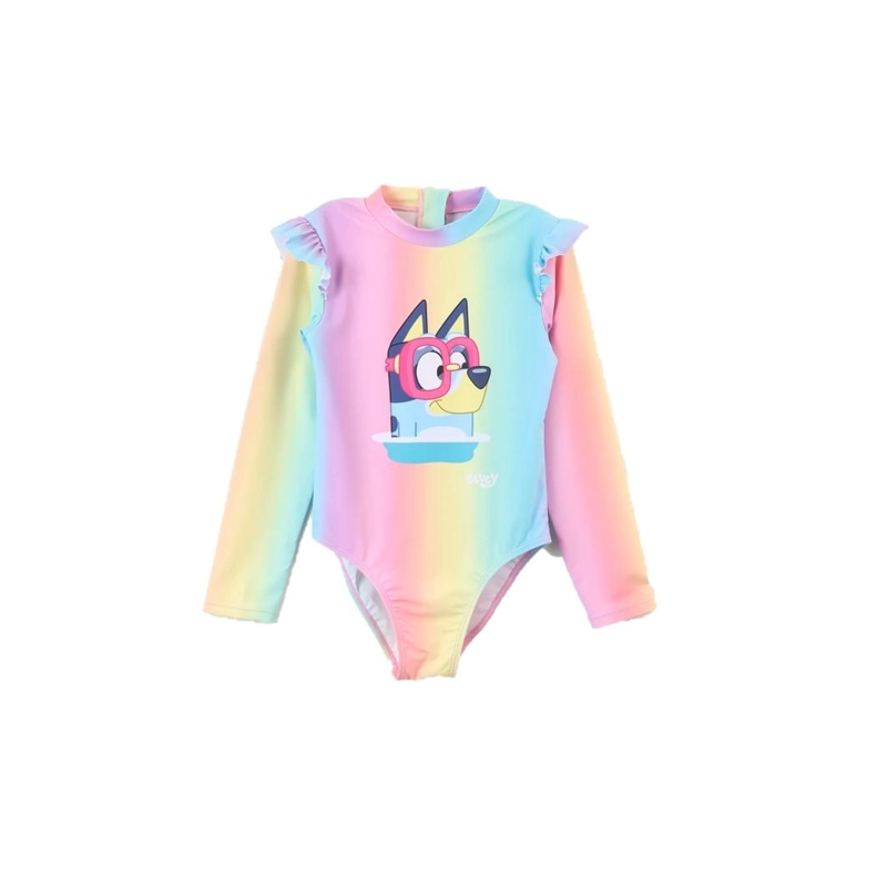 TRAJE BAÑO BODY INFANTIL MANGA LARGA BLUEY THE BRANDS - ROSADO - 2 - 1