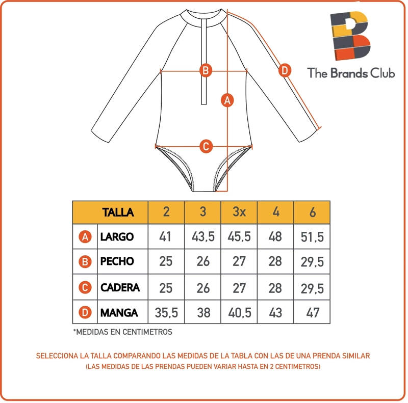 TRAJE BAÑO BODY INFANTIL MANGA LARGA BLUEY THE BRANDS - ROSADO - 6 - 4