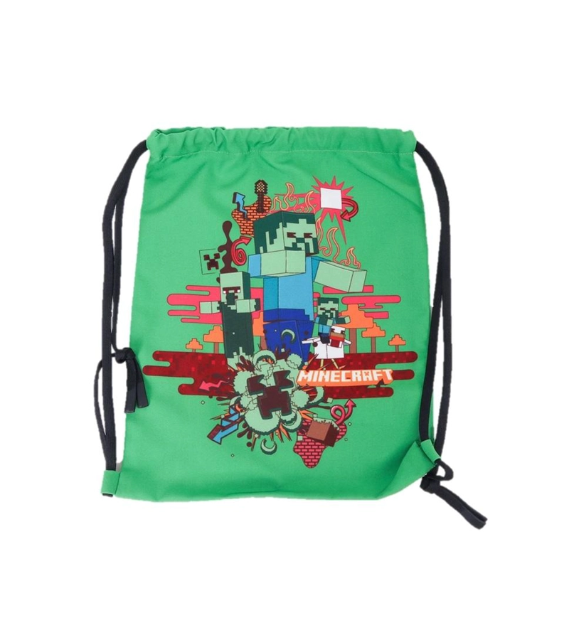 TRAJE BAÑO SHORT INFANTIL DISEÑOS MINECRAFT THE BRANDS - VERDE - 6 - 4
