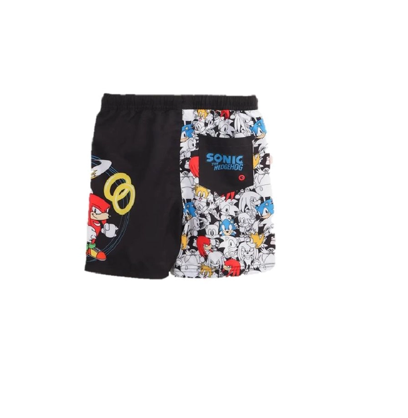 TRAJE BAÑO SHORT INFANTIL SONIC DISEÑOS THE BRANDS - AZUL - 4 - 2