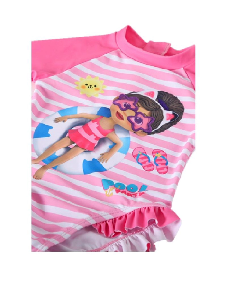 TRAJE BAÑO BODY NIÑA GABBYS THE BRANDS - ROSADO - 2 - 3