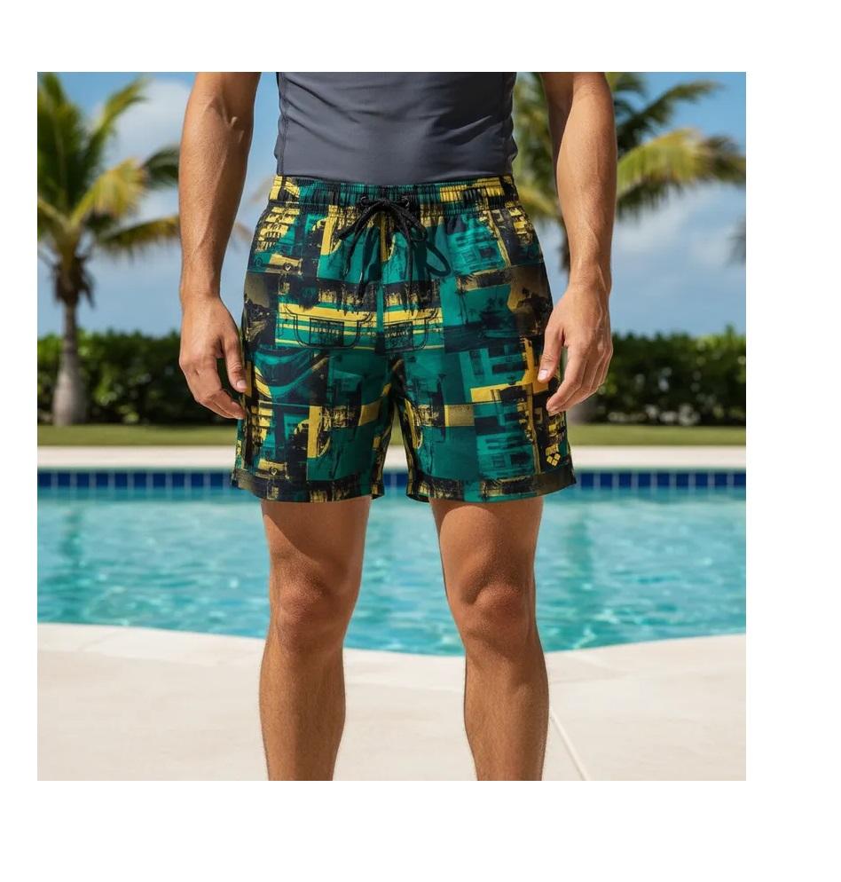 TRAJE BAÑO BERMUDA MIAMI  ARENA - VERDE - L - 2