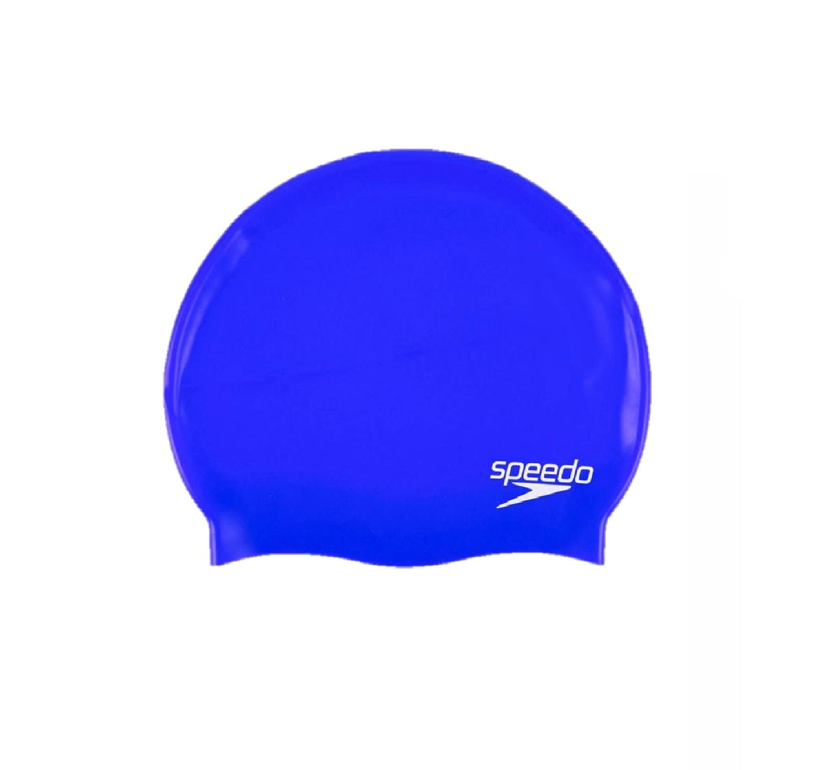 GORRA NATACION SILICONA MOULDED JUNIOR SPEEDO - AZUL - TAMANO UNICO