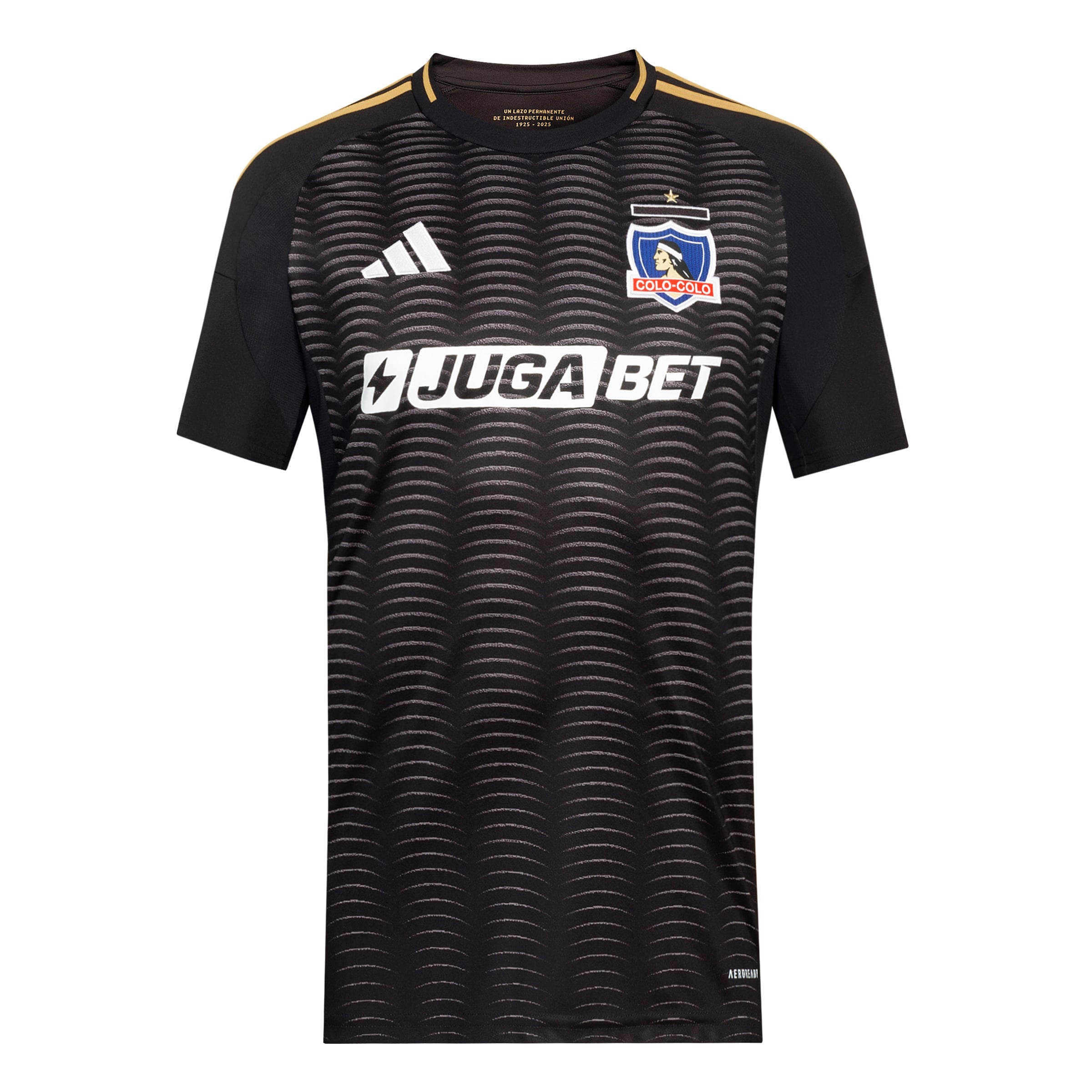 CAMISETA COLO COLO 2025 VISITA NEGRO ORIGINAL ADIDAS - 1