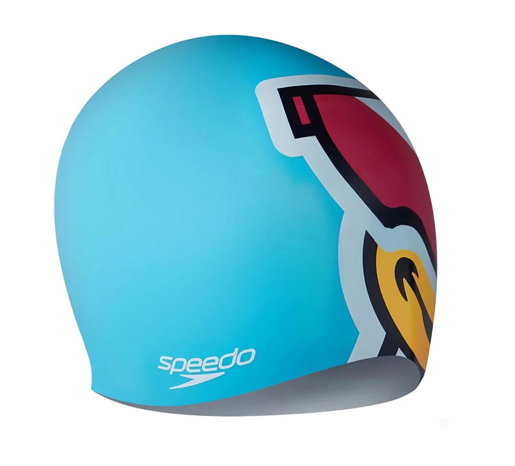 GORRA NATACION SILICONA PRINTED JUNIOR DISEÑOS SPEEDO - TURQUESA - TAMAÑO UNICO - 2