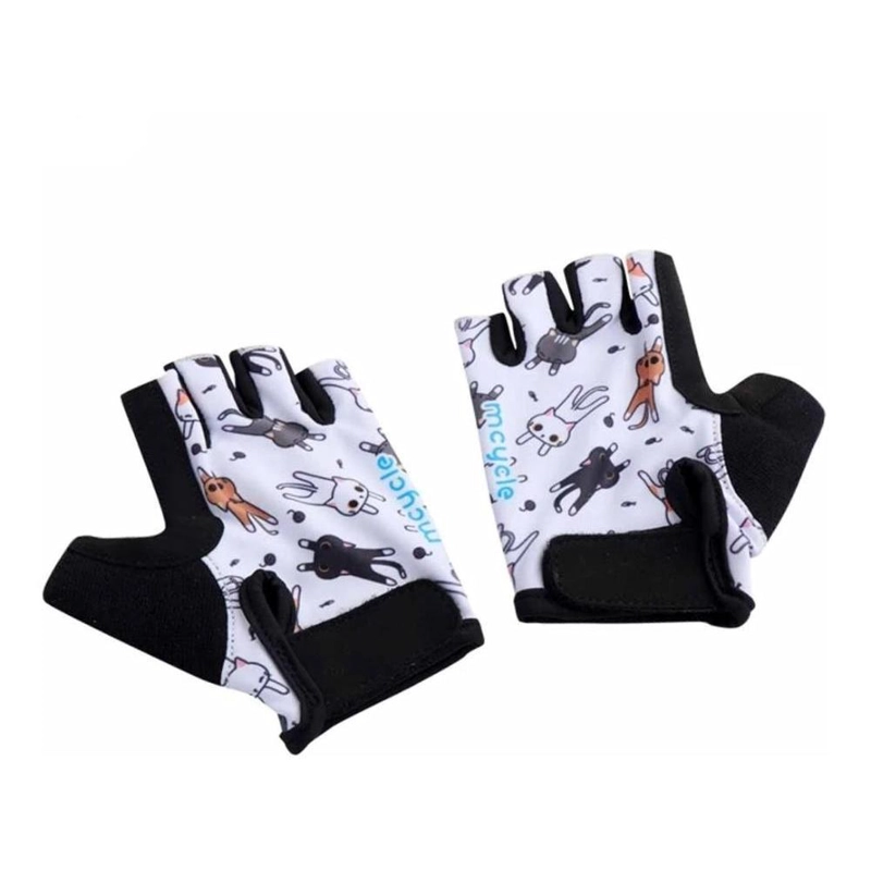 GUANTES DE CICLISMO INFANTIL CORTOS MCYCLE NUEVOS - 1