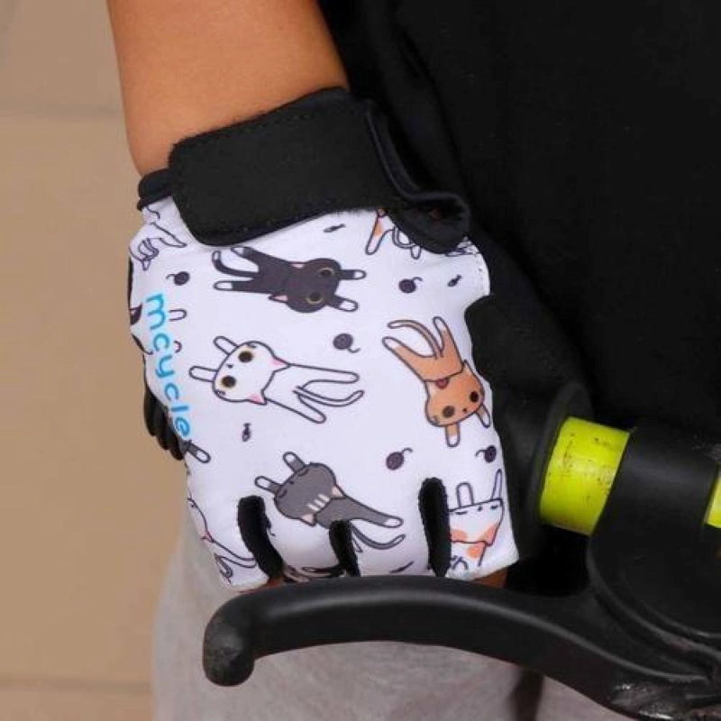 GUANTES DE CICLISMO INFANTIL CORTOS MCYCLE NUEVOS - 2