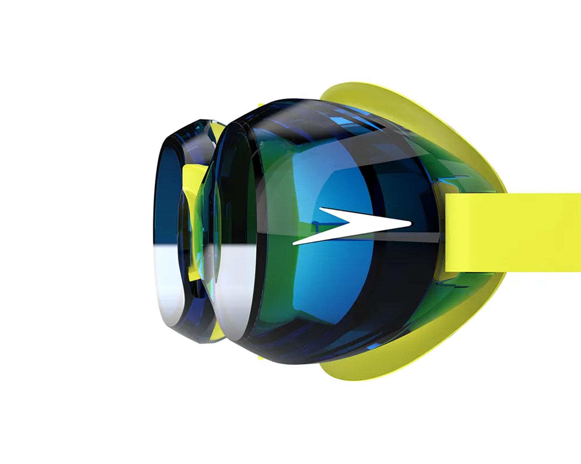 LENTE NATACION JUNIOR JET 2.0 COLORES SPEEDO - AMARILLO - TAMAÑO UNICO - 3