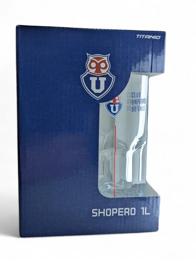 SCHOPERO UNIVERSIDAD DE CHILE VIDRIO 1 LT. PRODUCTO OFICIAL - 3