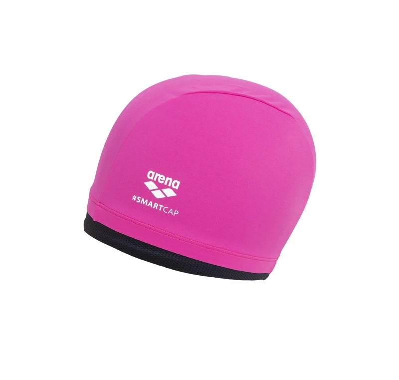 GORRA NATACION LONG HAIR LYCRA SMARTCAP NUEVO ORIGINAL ARENA - NEGRO-FUCSIA - TAMAÑO UNICO - 2