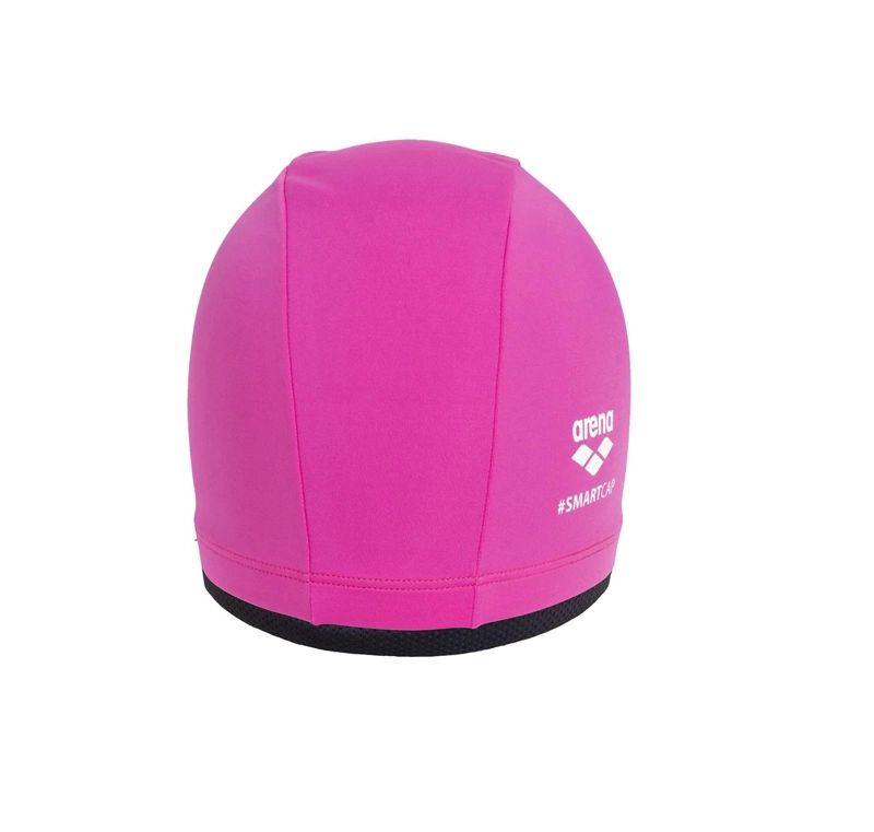 GORRA NATACION LONG HAIR LYCRA SMARTCAP NUEVO ORIGINAL ARENA - NEGRO-FUCSIA - TAMAÑO UNICO - 3