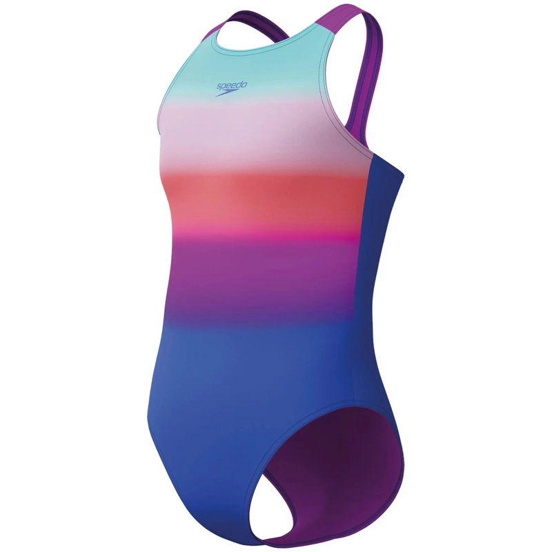 TRAJE BAÑO CLASICO DIGI  PULSEBACK MUJER SPEEDO - AZUL - 34 - 1