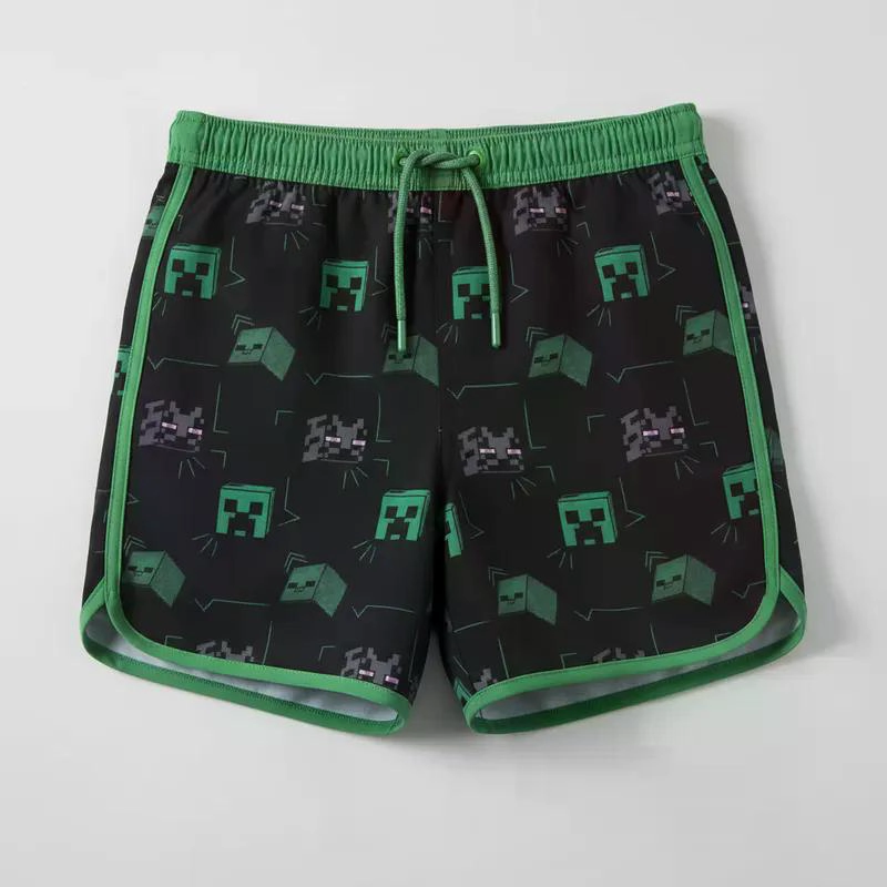 TRAJE BAÑO SHORT INFANTIL MINECRAFT THE BRANDS - NEGRO - 14 - 3