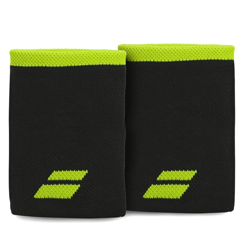 MUÑEQUERA TENIS JUMBO LOGO BABOLAT - NEGRA-VERDE - TAMAÑO UNICO - 1